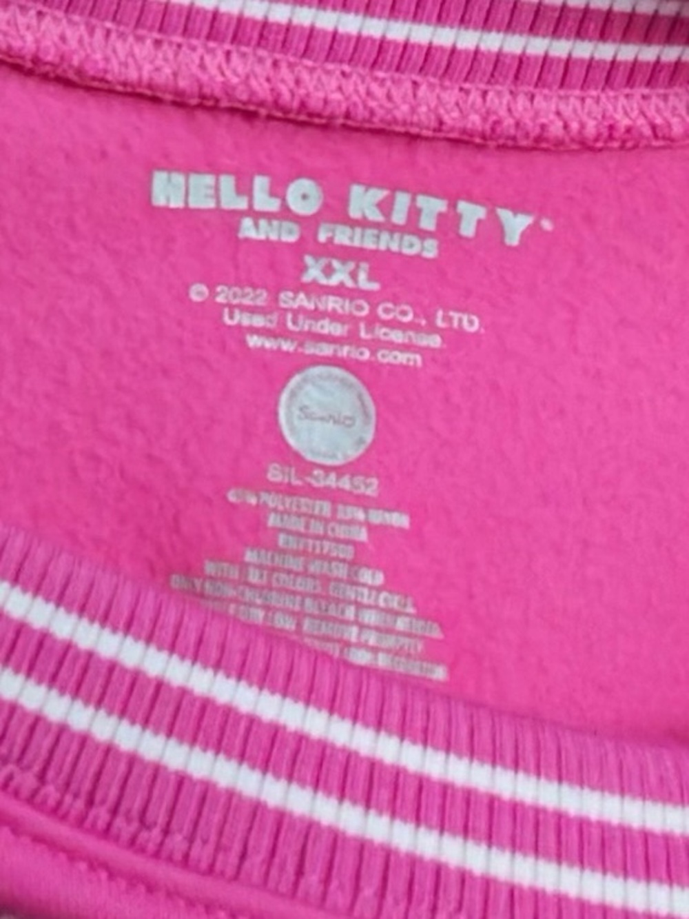 Hello Kitty Pink Rainbow Character Sweatshirt - Picture 5 of 9